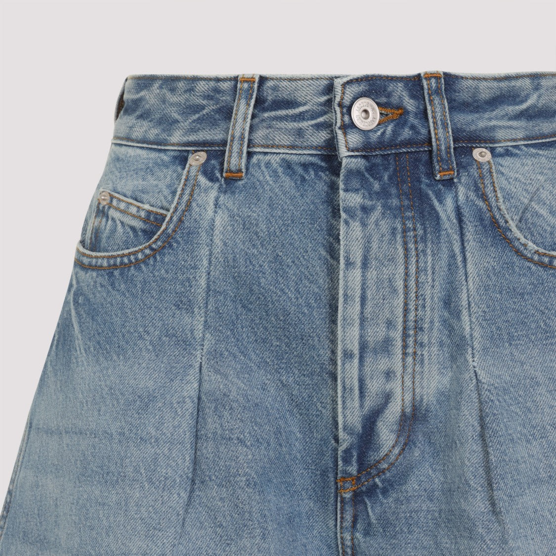 Jacquemus Le De-Nimes Ovalo Blue Cotton Jeans