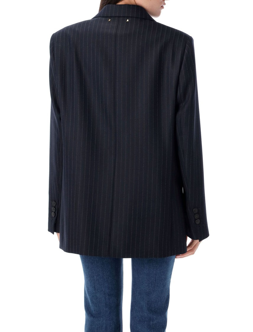 Golden Goose Blazer Single Breast Pin Stripe