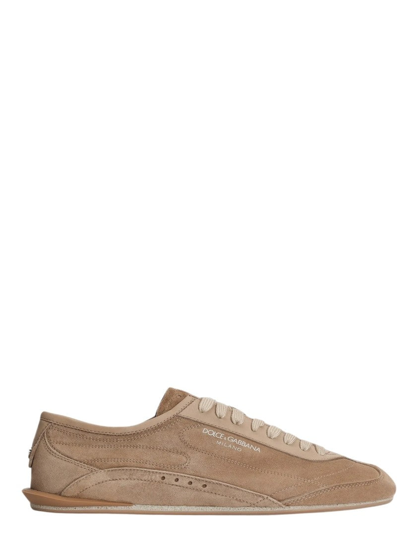 Dolce & Gabbana Low-Profile Calf Leather Sneakers With Tonal Laces
