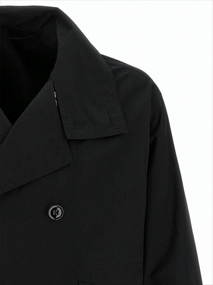 Lemaire Cropped Double-Breasted Jacket With Boxy Silhouette