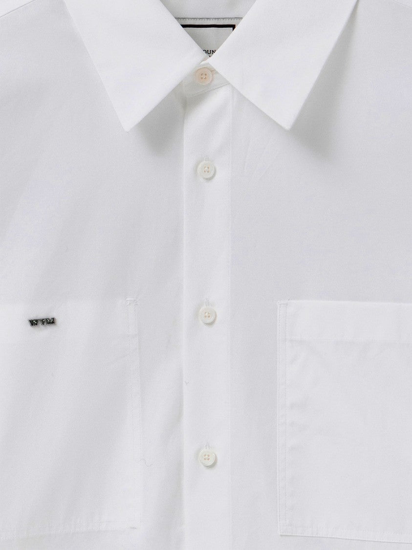 Wooyoungmi Classic White Cotton Shirt With Logo Detailing