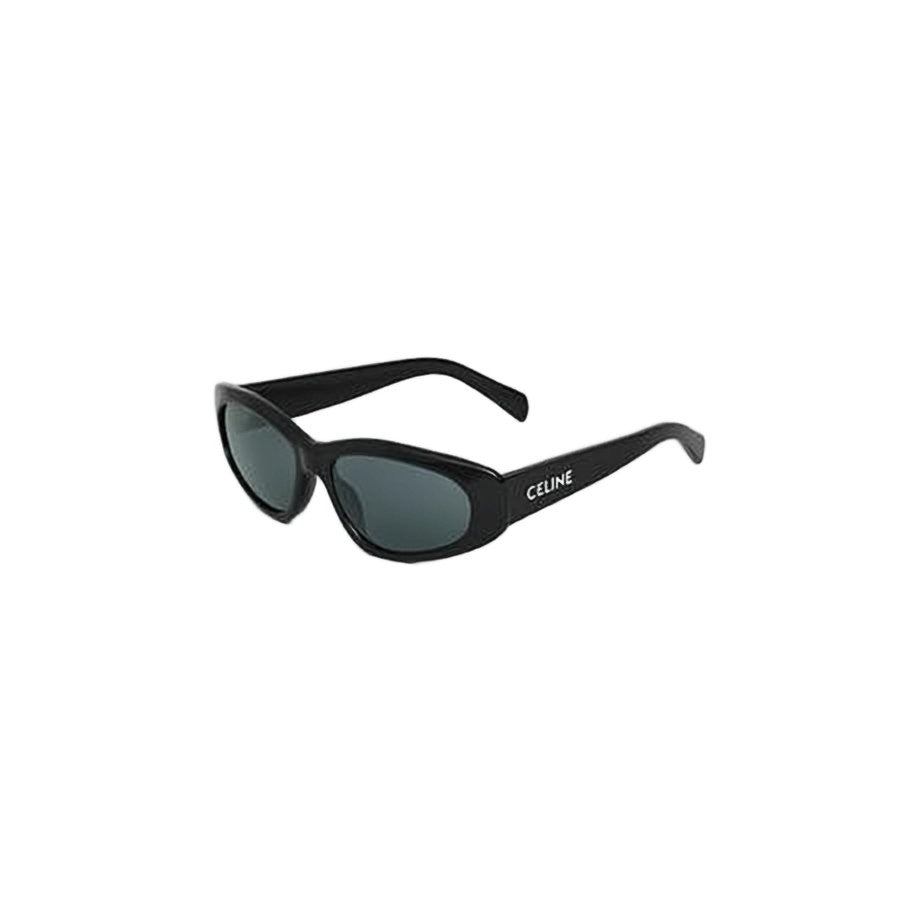 Celine Rectangular Acetate Sunglasses With Bold Logo Detail