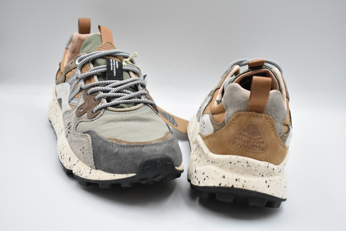 Flower Mountain Low-Top Sneakers With Technical Fabric And Suede Accents