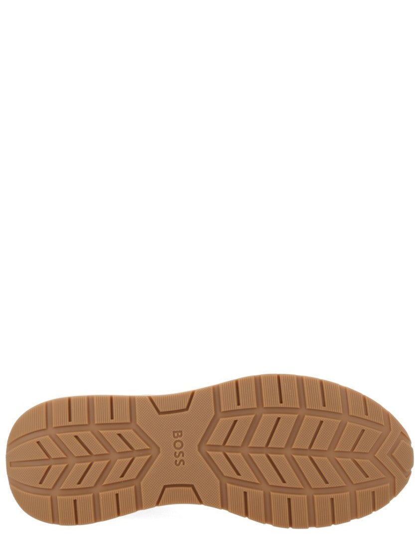 Boss Vinston Cow Leather Perforated Sneakers