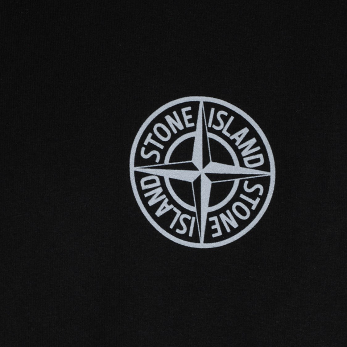 Stone Island Short-Sleeve Black T-Shirt With Graphic Detail