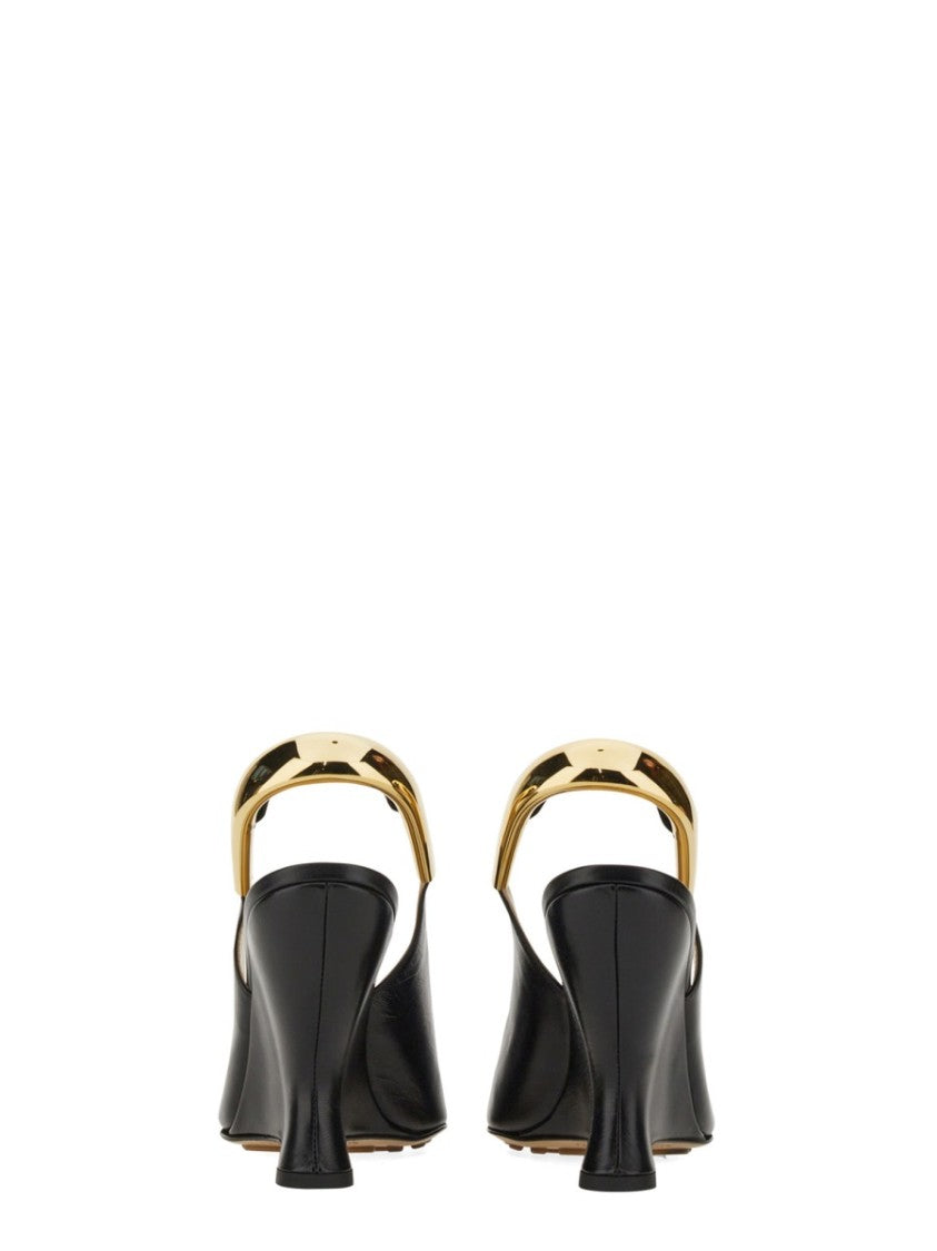 Bottega Veneta Pointed Toe Slingback Pumps With 10 Cm Heel