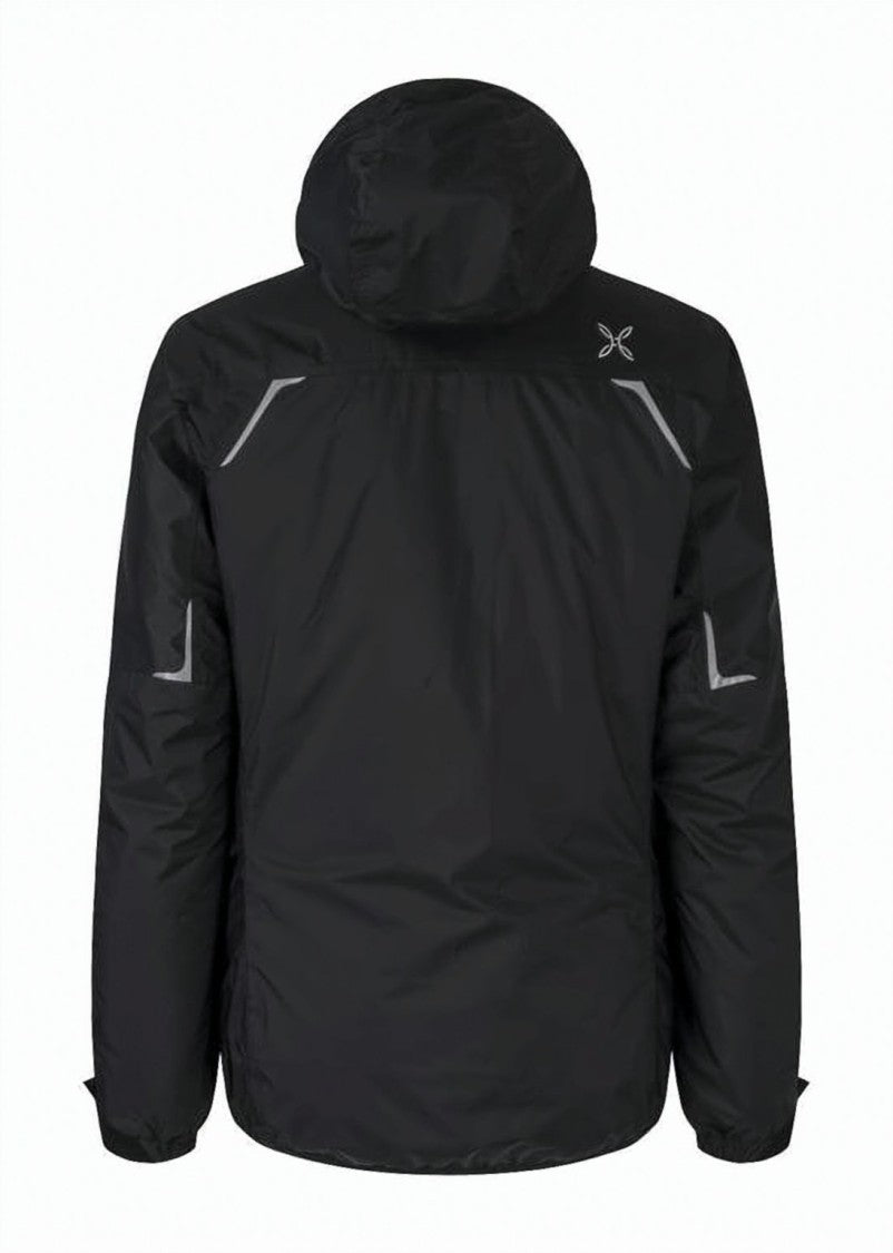Montura Short Black Jacket With Reflective Details And Adjustable Cuffs