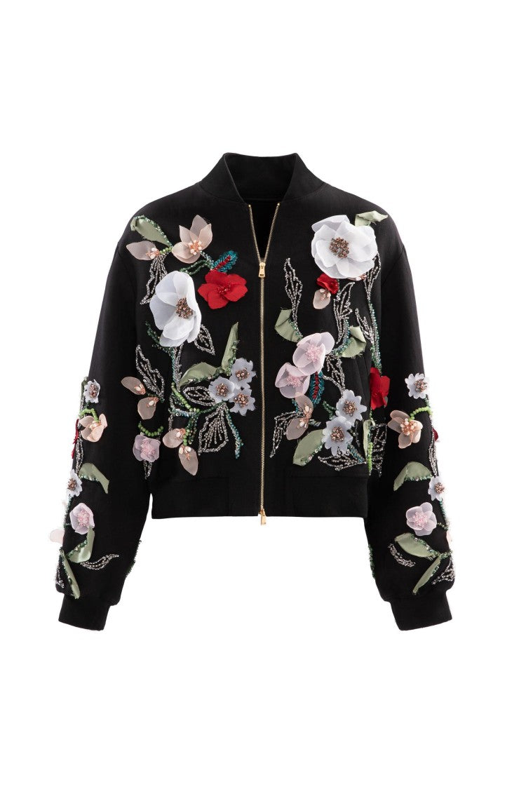 Saiid Kobeisy Embroidered Bomber Jacket