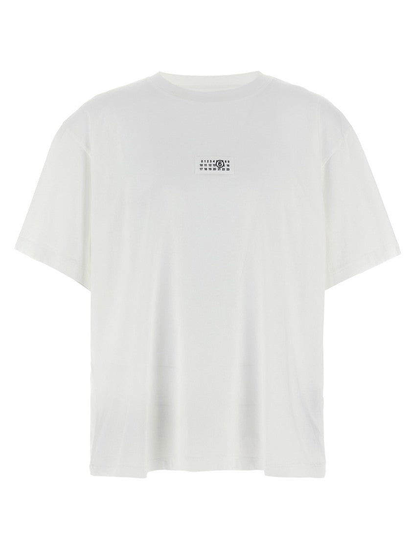 Mm6 By Maison Margiela 'Numeric Signature Mm6' Patch T-Shirt
