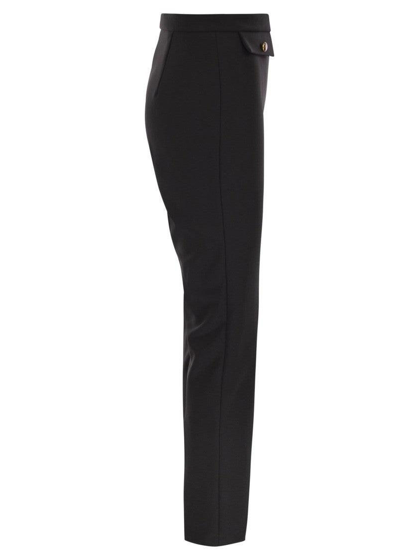 Elisabetta Franchi Double Crepe Trousers