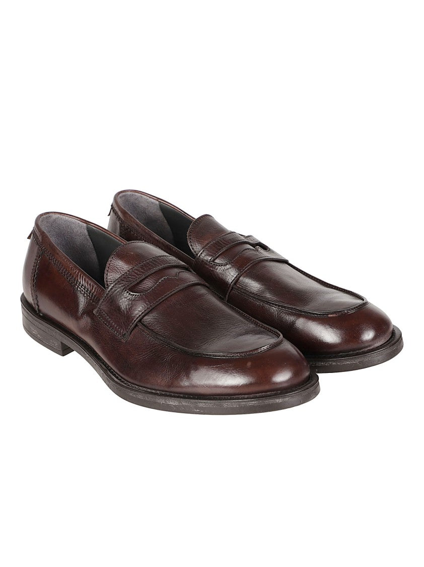 Moma Penny Strap Suede Loafers With Polished Silhouette