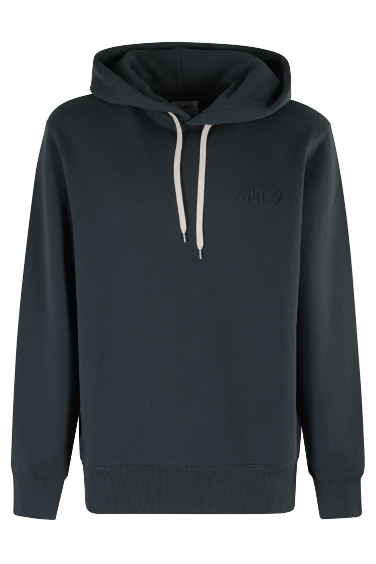 Autry Drawstring Hooded Autry Sweatshirt With Logo