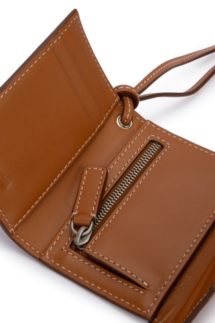 Jacquemus Brown Cow Leather Wallet