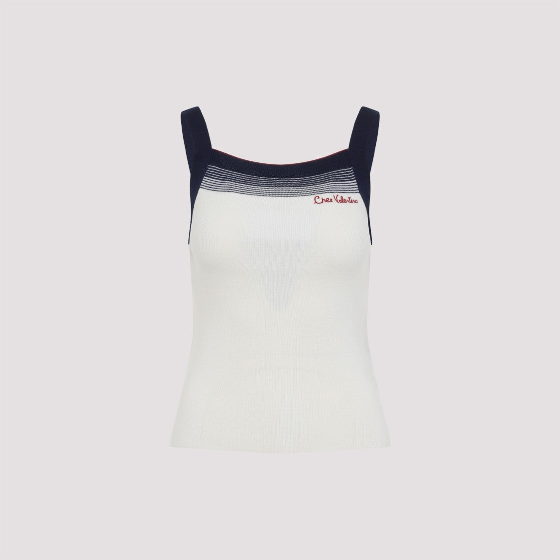 Valentino Betulla White Virgin Wool Top