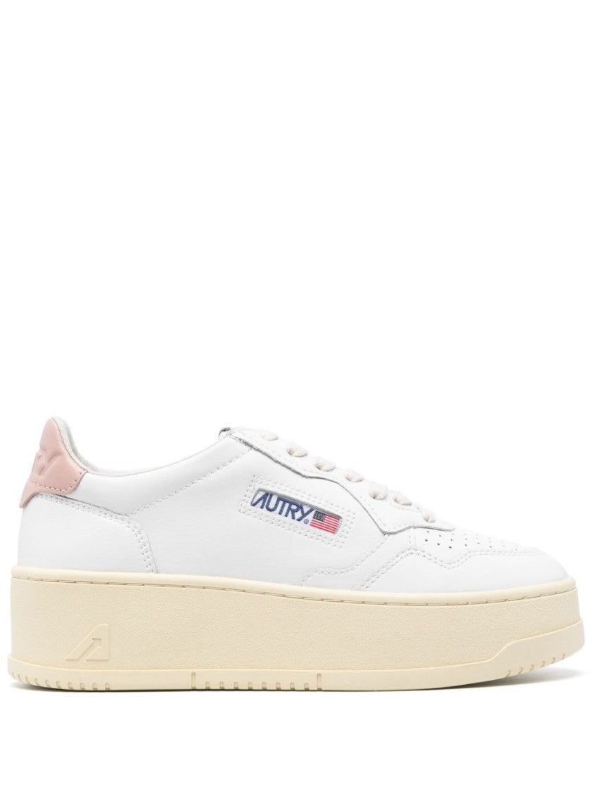 Autry White Leather Sneakers