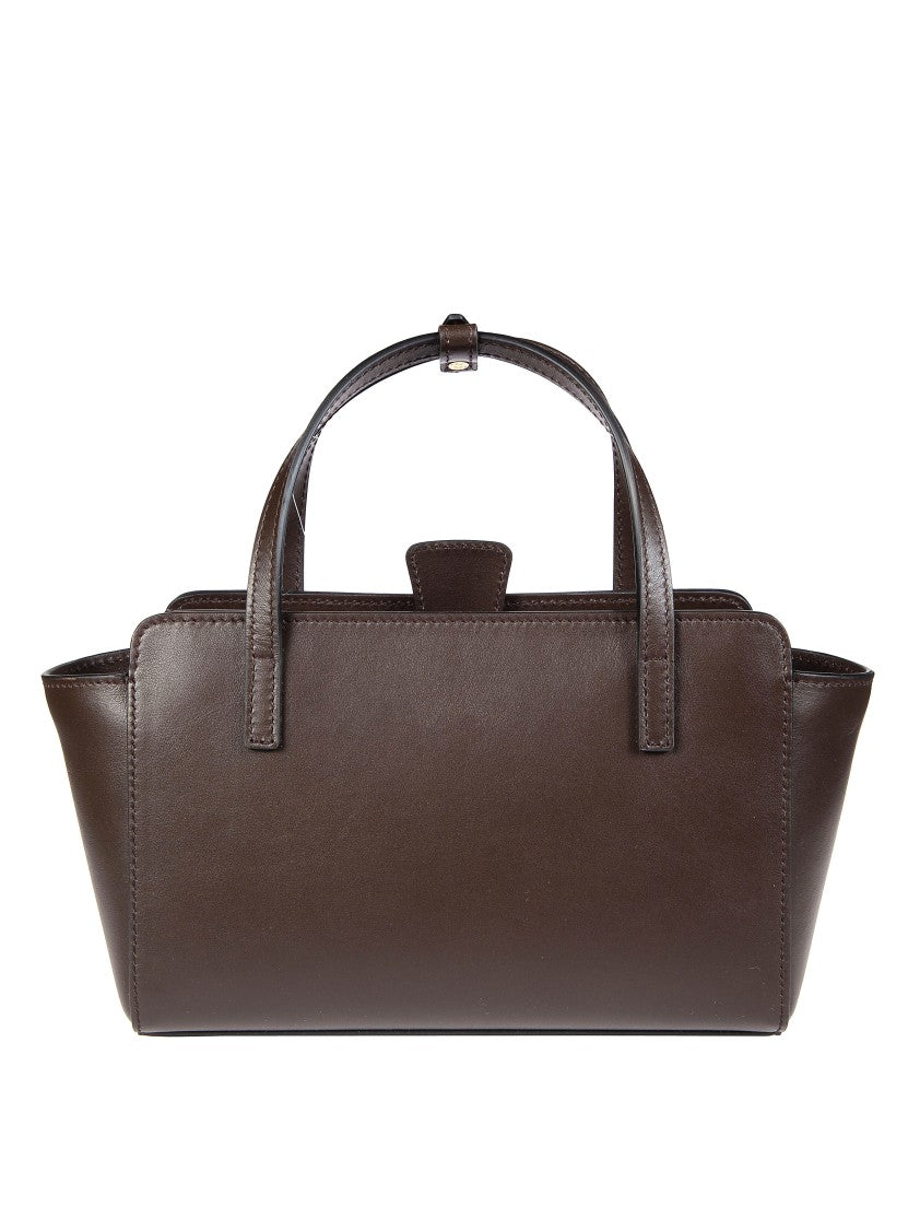 Hidesins Small Structured Flared Top Handles Bag