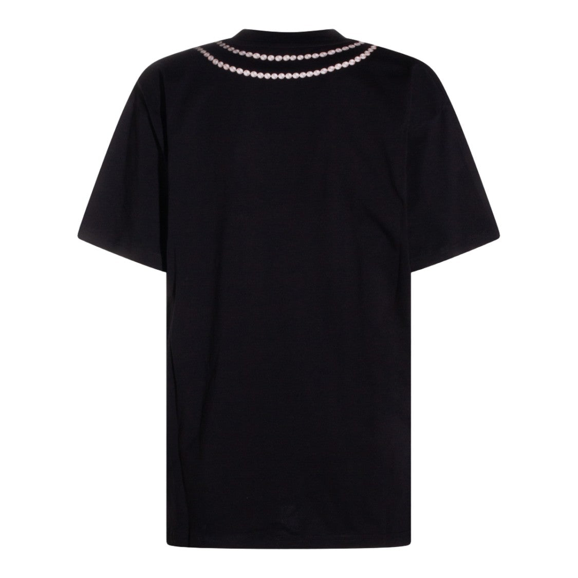 Moschino Classic Black T-Shirt With Round Neckline And Fitted Silhouette