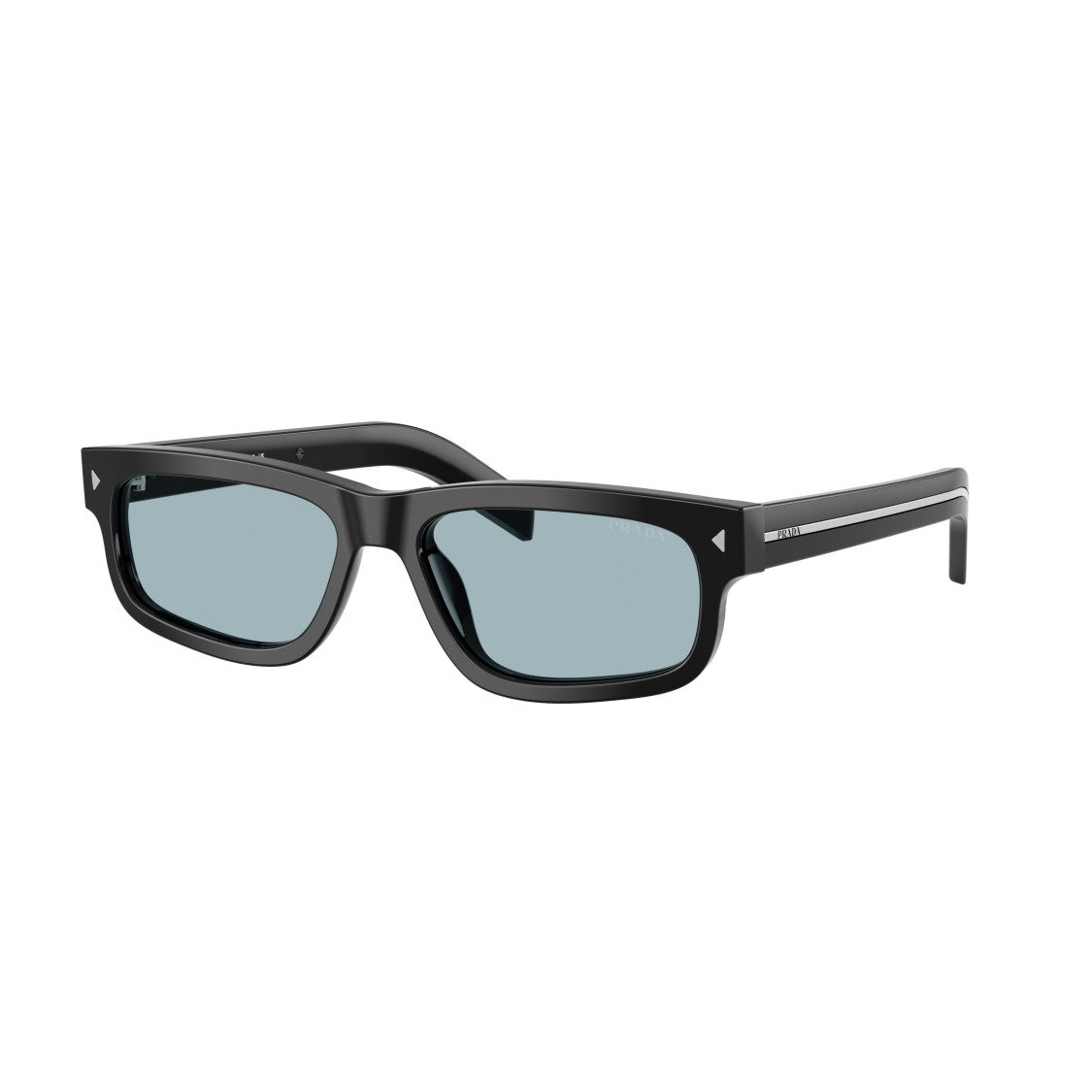 Prada 0Pr B11s Rectangular Black Acetate Sunglasses