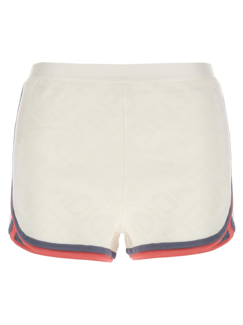Fendi Viscose Blend Logo Pattern Shorts