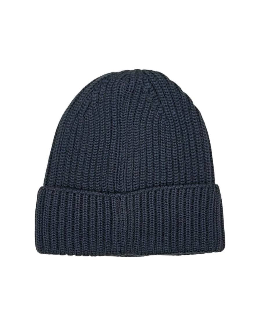 C.P. Company Ribbed Knit Beanie With Iconic Lens Detail