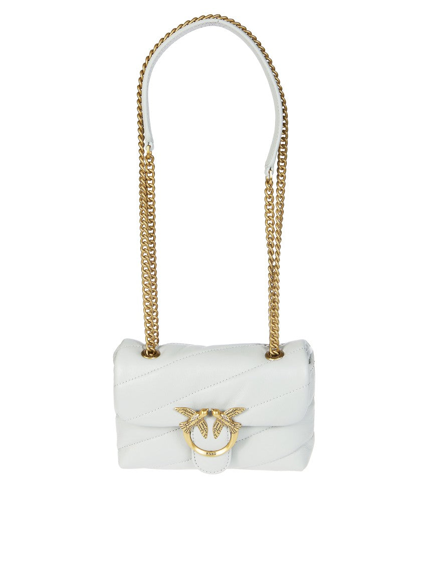 Pinko Quilted Baby Sheep Nappa Shoulder Bag
