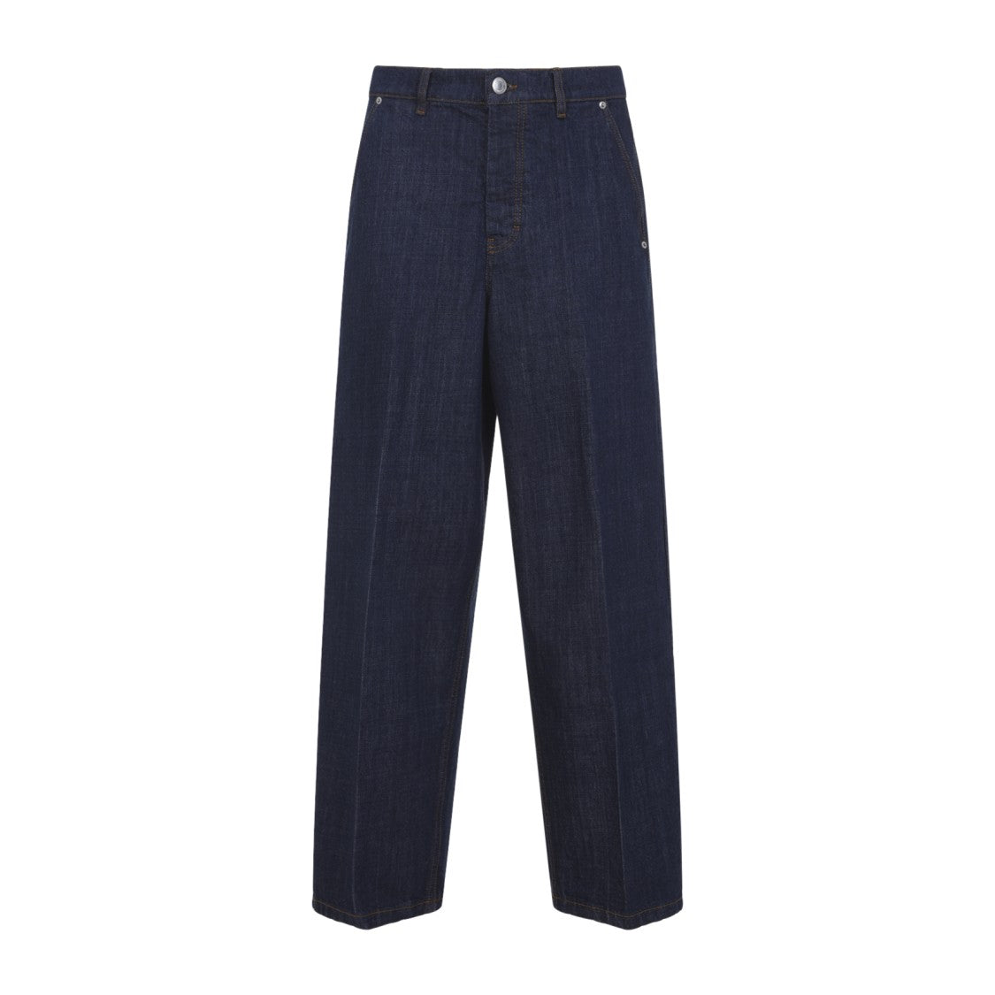 Ami Paris Indigo Blue Cotton Balloon Fit Jeans