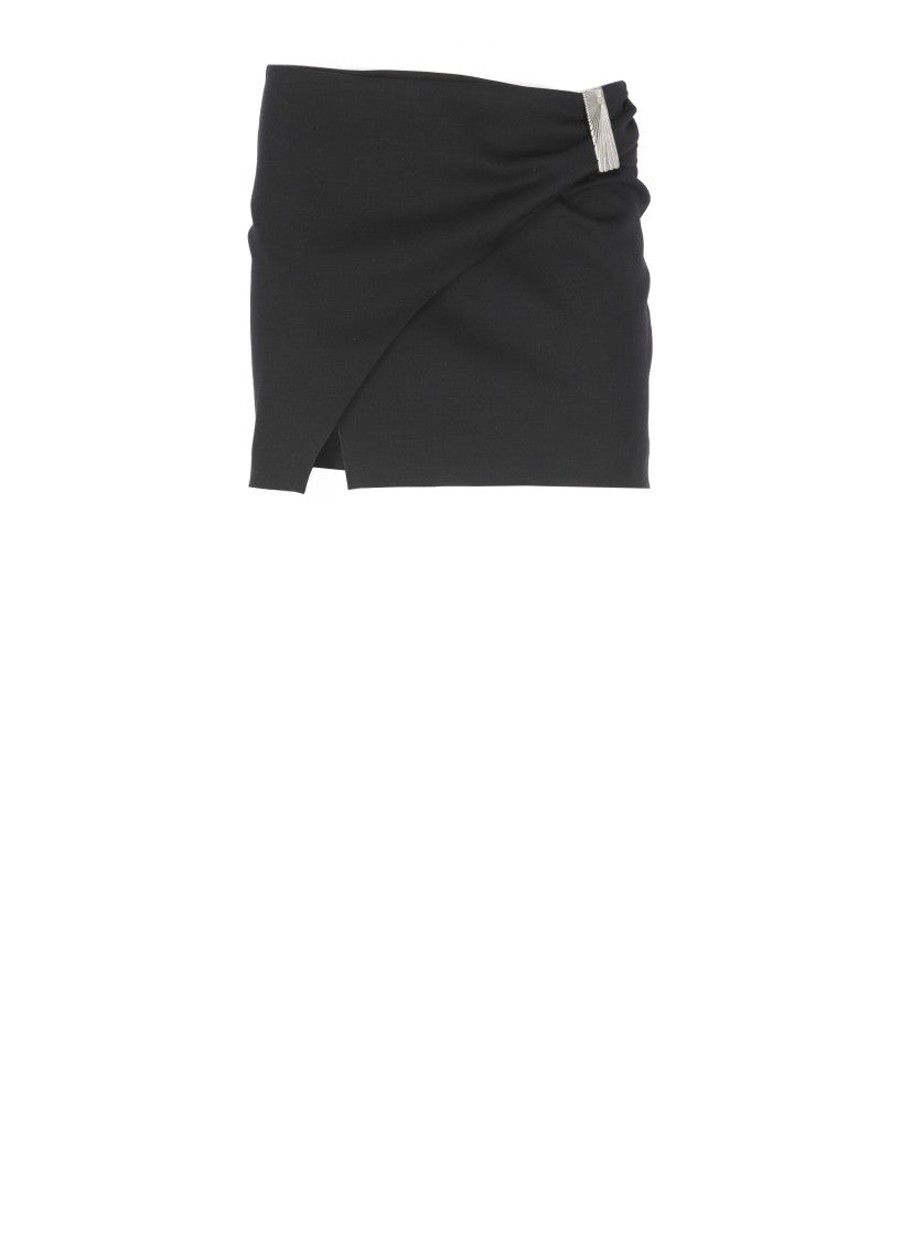 The Attico Virgin Wool Mini Skirt