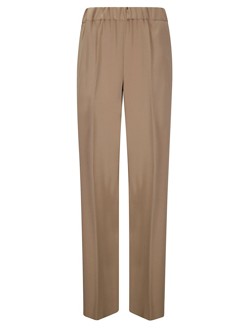 Alberto Biani Straight-Leg Trousers With Elastic Waistband
