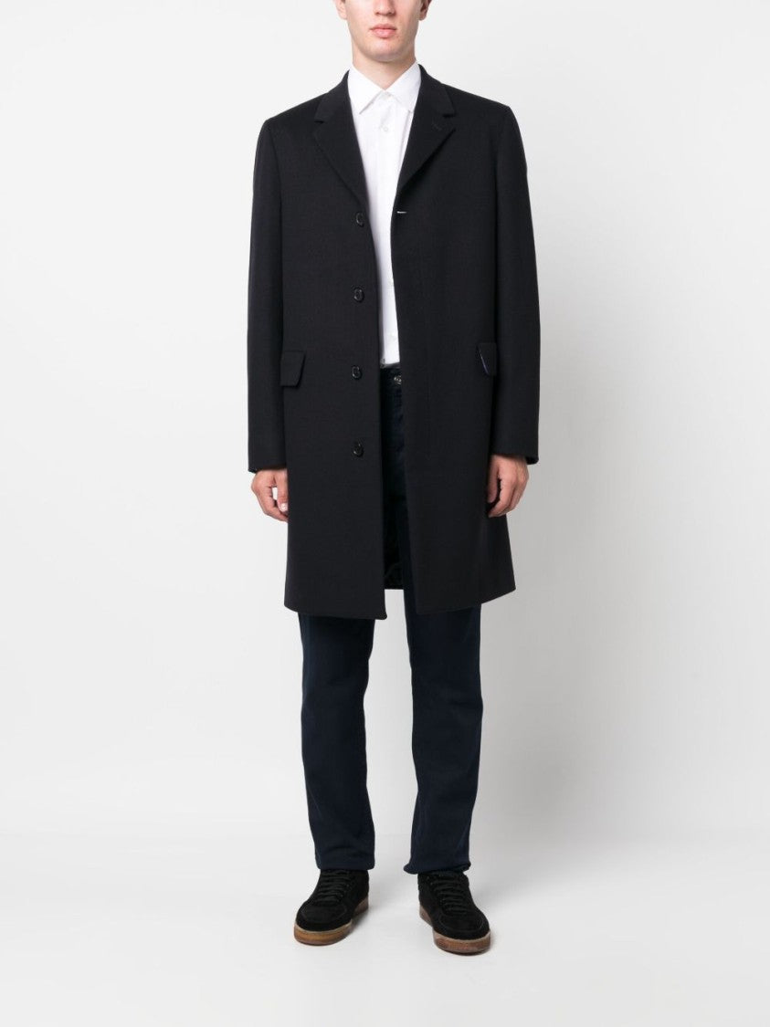 Paul Smith Tailored Fit White Cotton Shirt With Artist Stripe Detailing