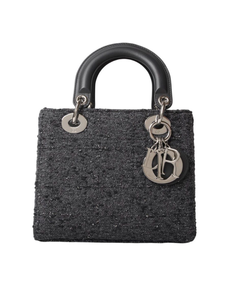 Dior Lady Small Canvas Metel Grey