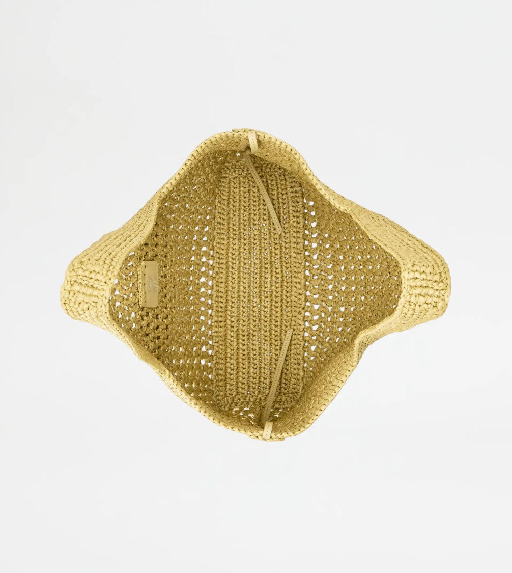 Tod's Woven Tote Bag With Embossed Logo