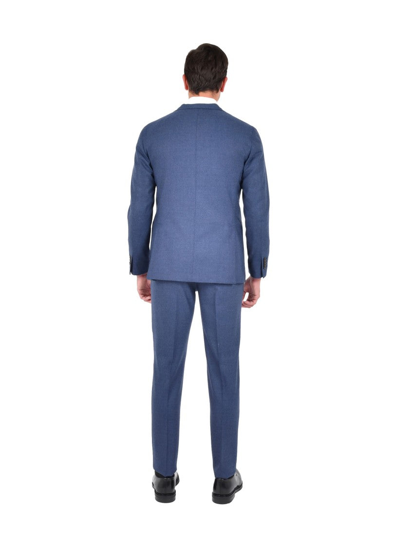 Boglioli Tailored Blue Virgin Wool Suit