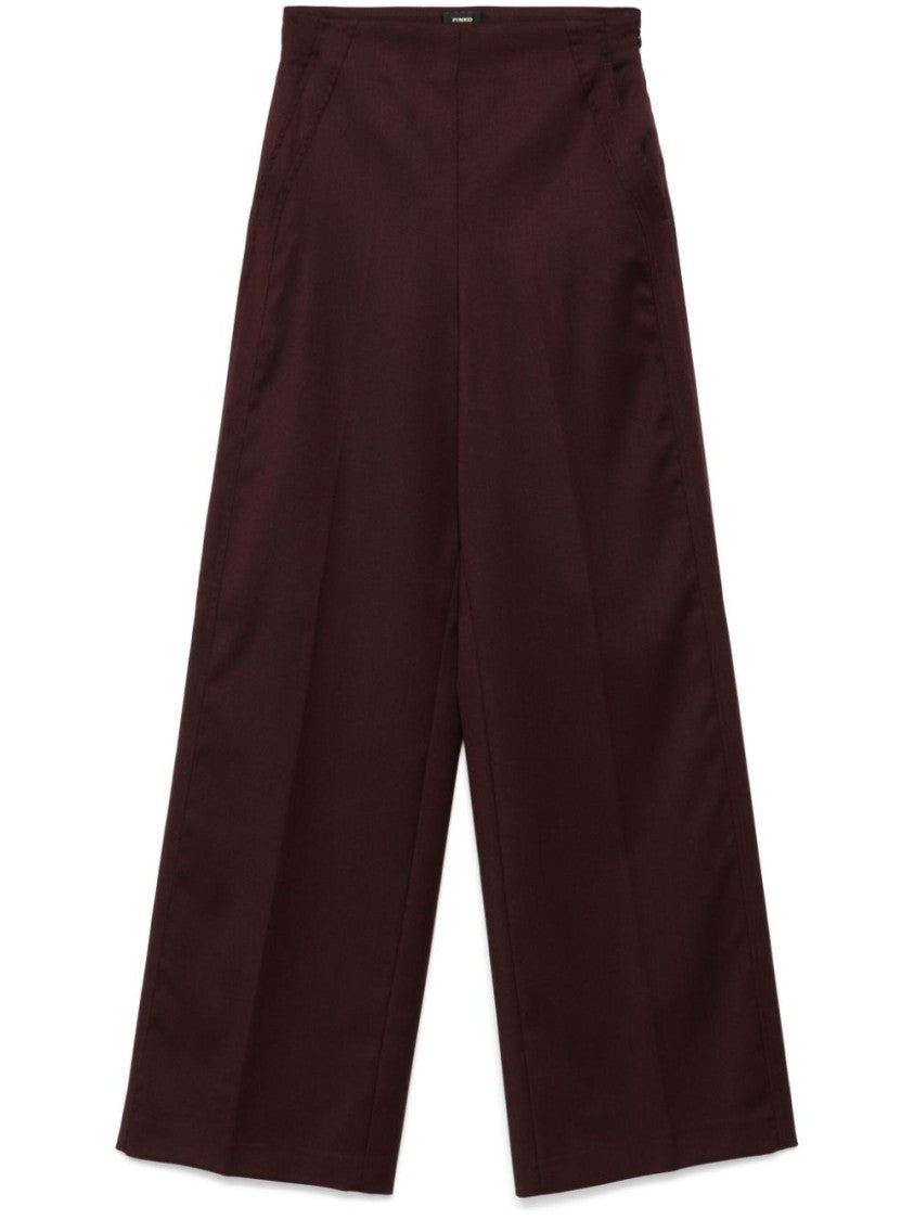 Pinko Wide-Leg Trousers With Tailored Finish