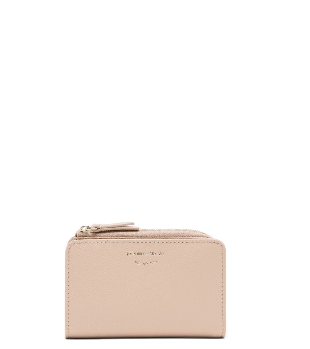 Emporio Armani Deer Print Leather Wallet