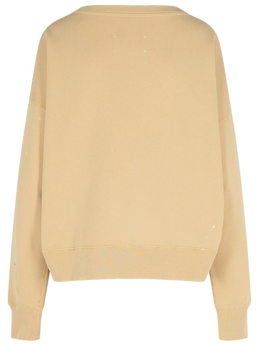 Maison Margiela Beige Cotton Sweatshirt