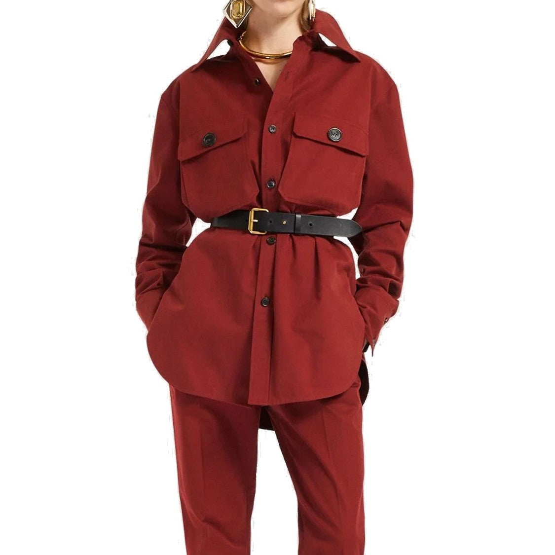 Saint Laurent Red Cotton Shirt