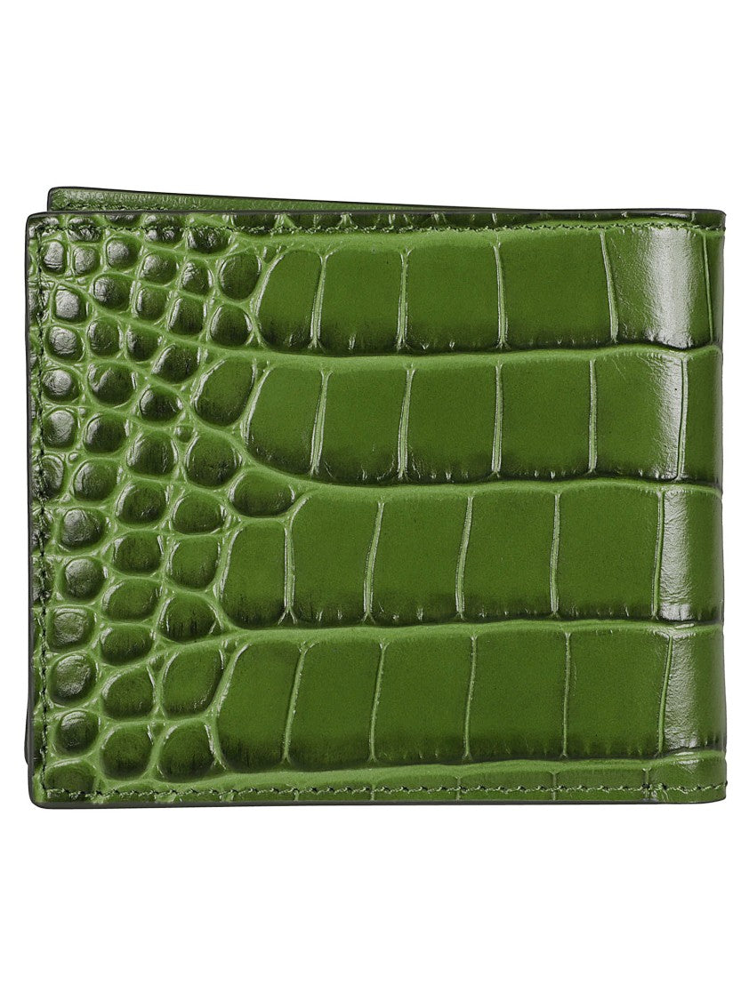 Tom Ford Textured Crocodile-Embossed Calfskin Wallet
