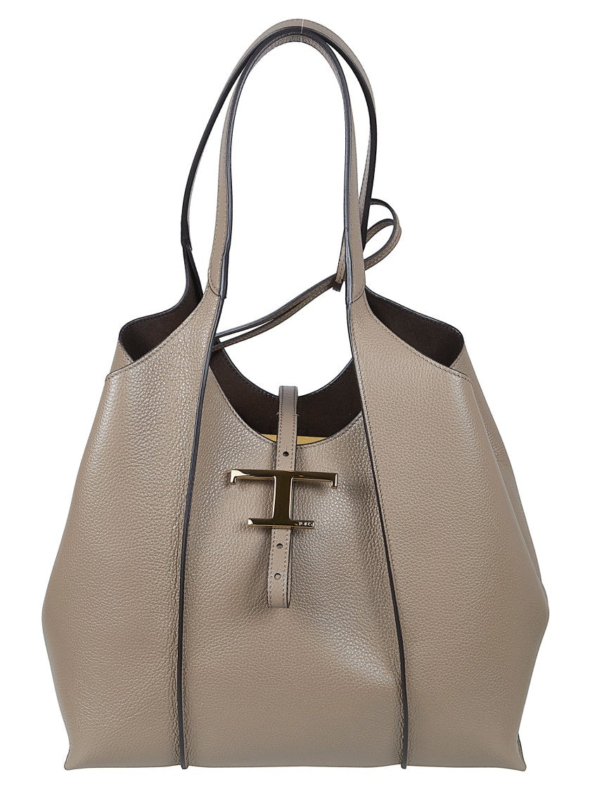 Tod's Textured Leather Tote Bag