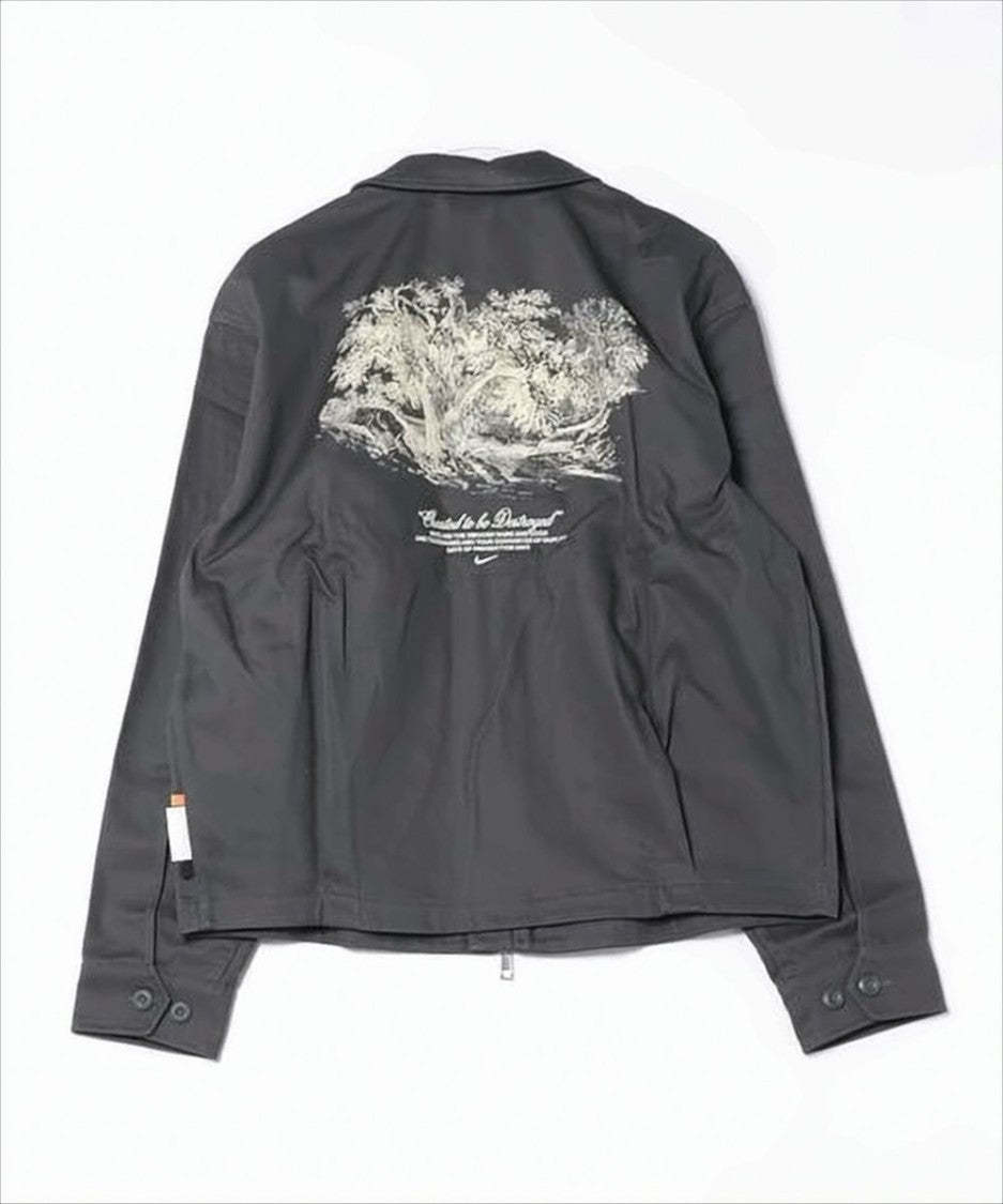 Nike Minimalist Black Jacket With Graphic Back Print