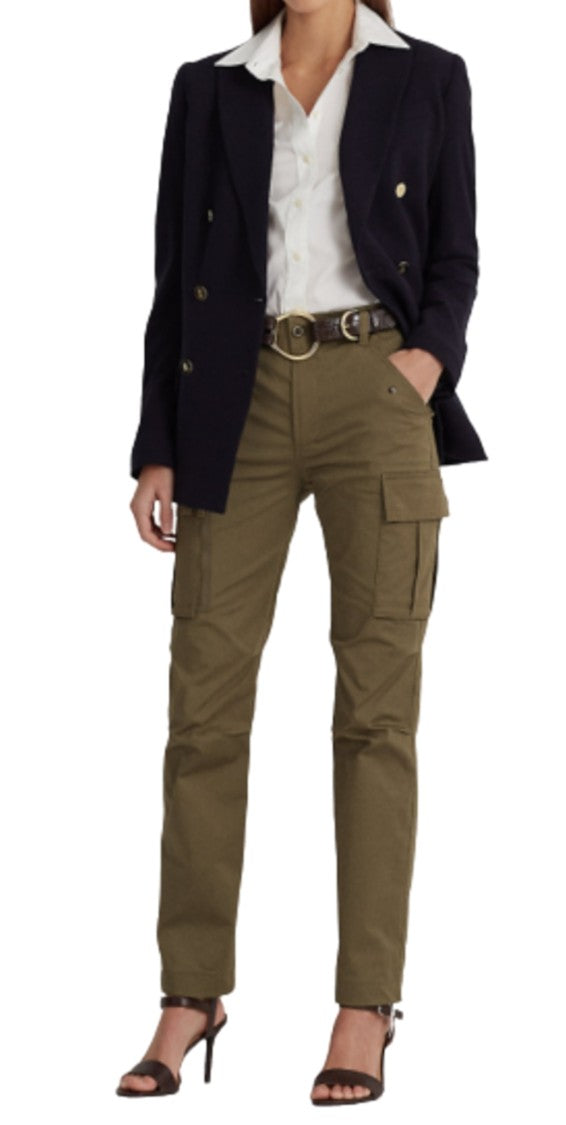 Lauren Ralph Lauren Double-Breasted Tailored Blazer With Gold-Tone Buttons