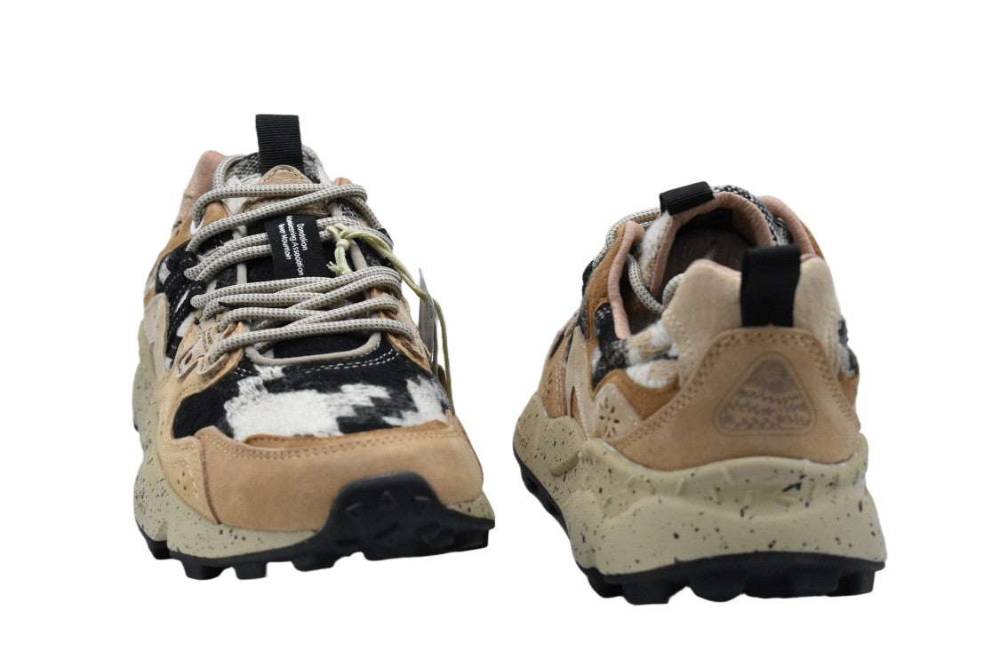 Flower Mountain Mud Brown And Black Sneakers