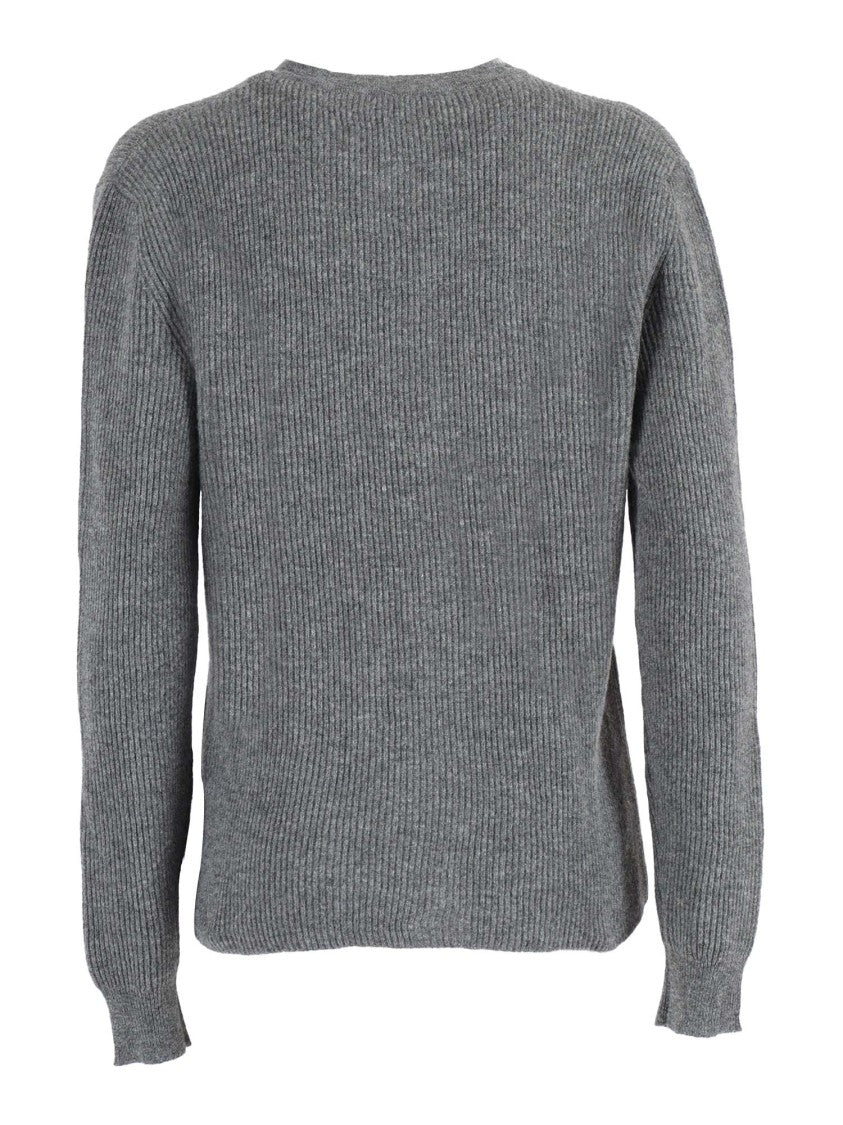 Ballantyne Round Neck Wool Cardigan