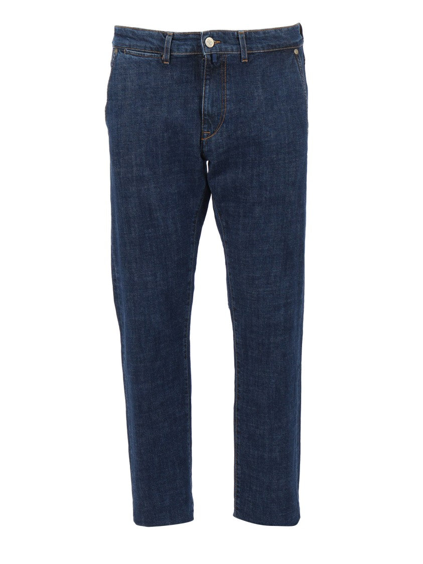 Slowear X Incotex Straight-Leg Indigo Wash Denim Jeans With Five-Pocket Design