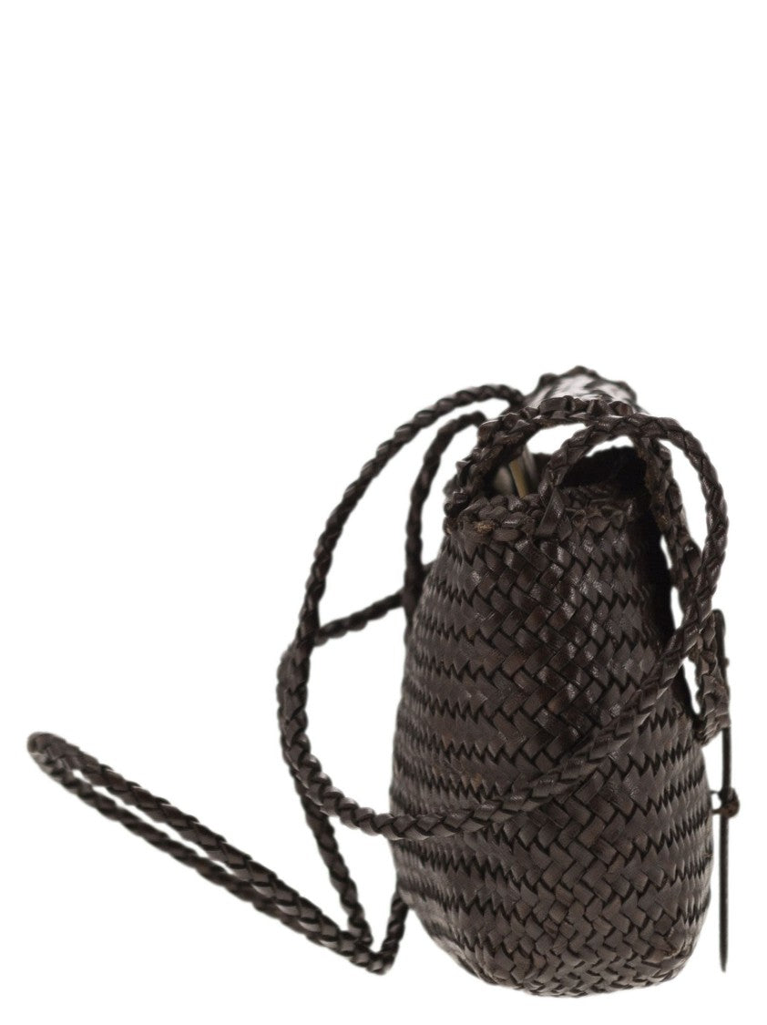 Dragon Mini City Bag - Woven Leather Bag