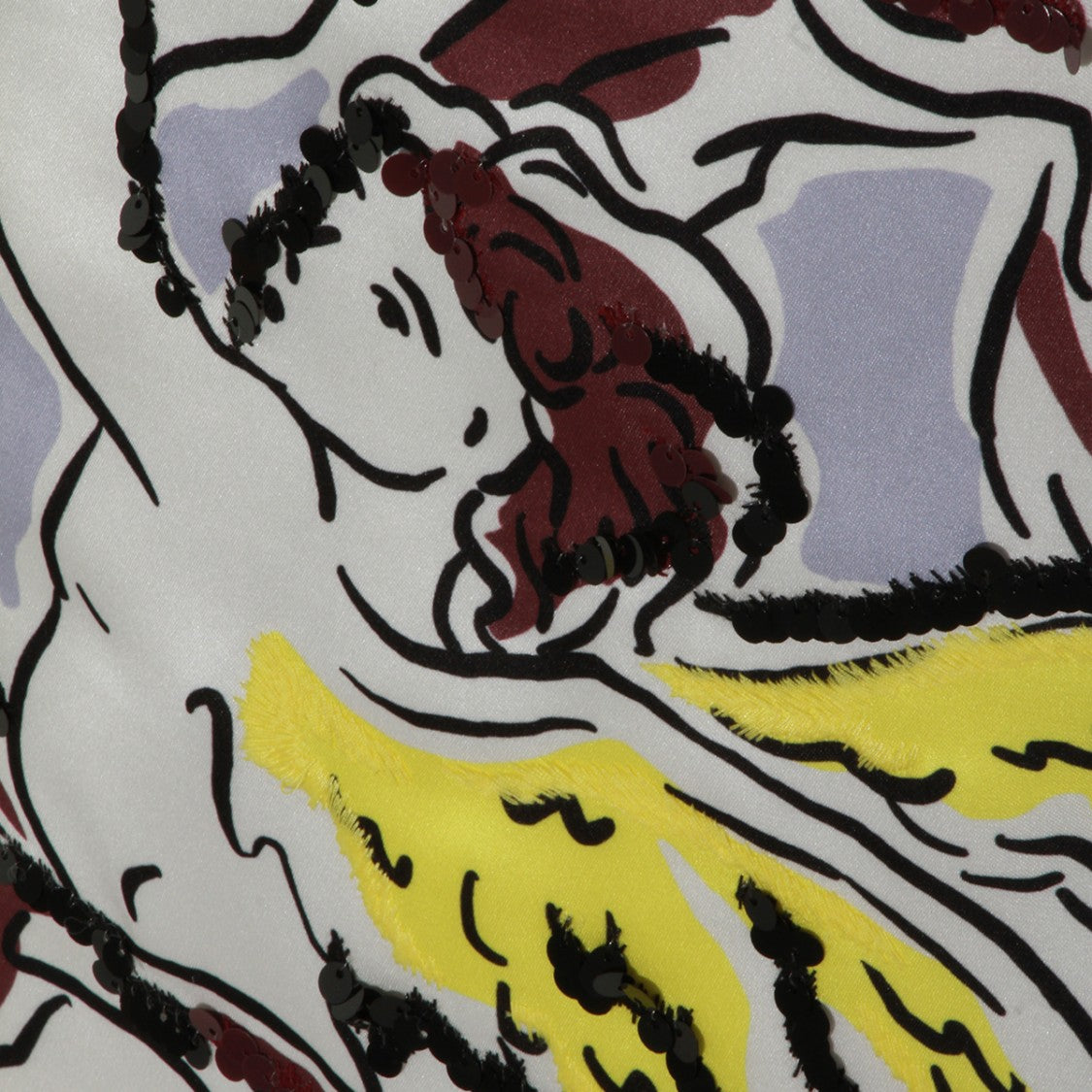 Tory Burch Light Lavender Skirt With Cherub Print