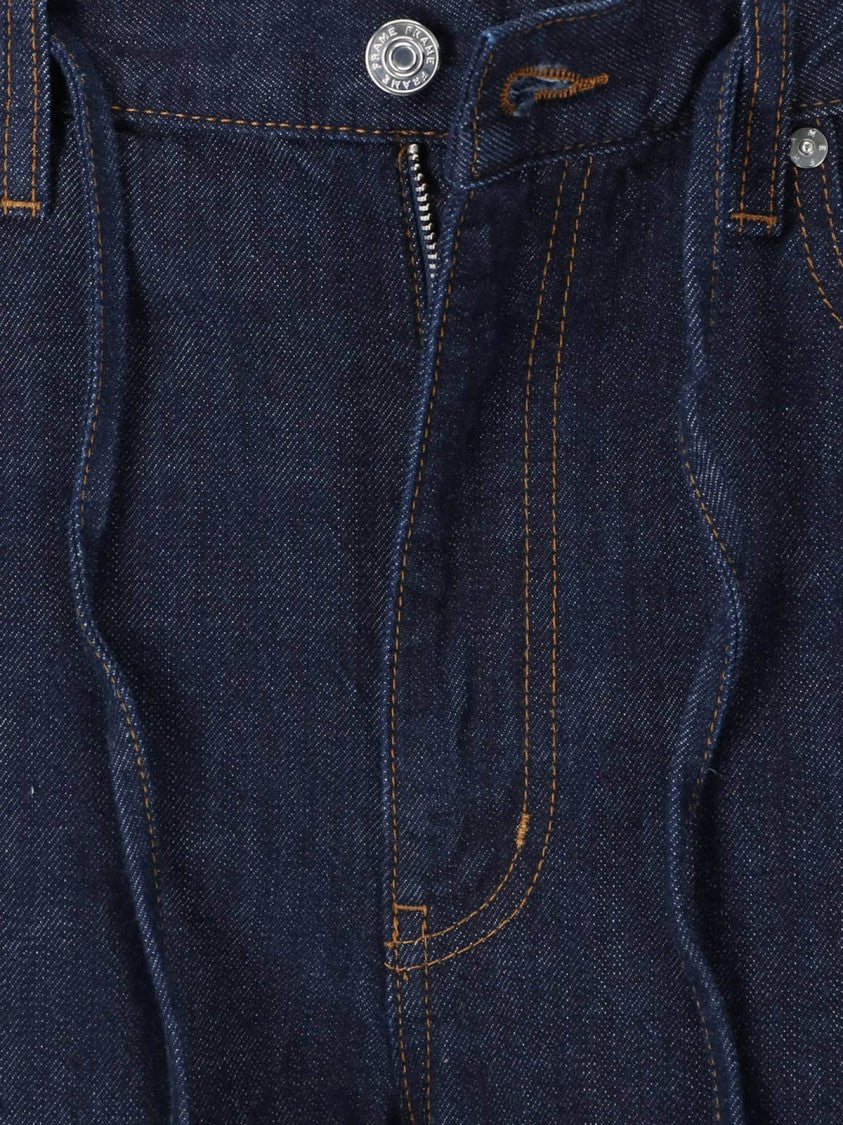 Frame Blue The Bow Straight Leg Jeans