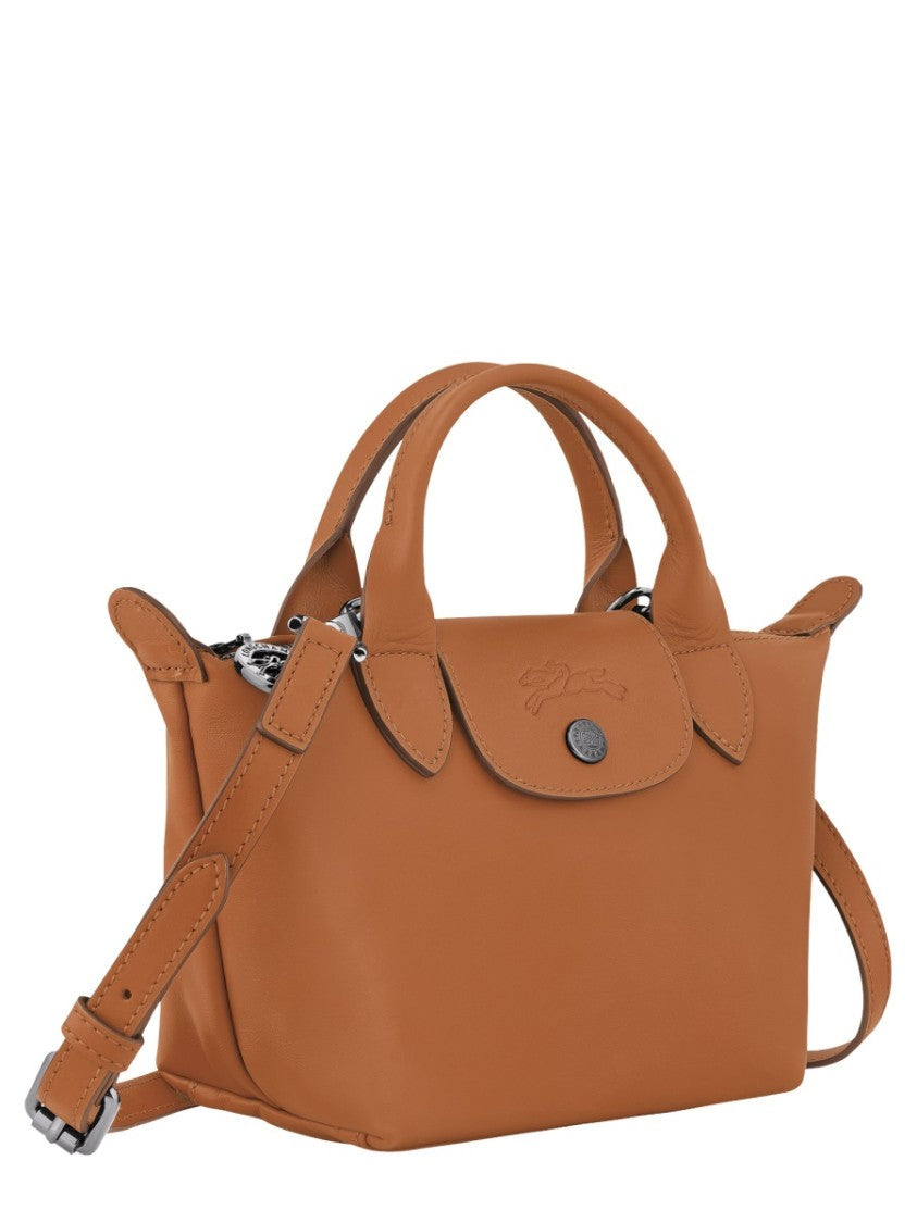 Longchamp Brown Compact Leather Shoulder Bag