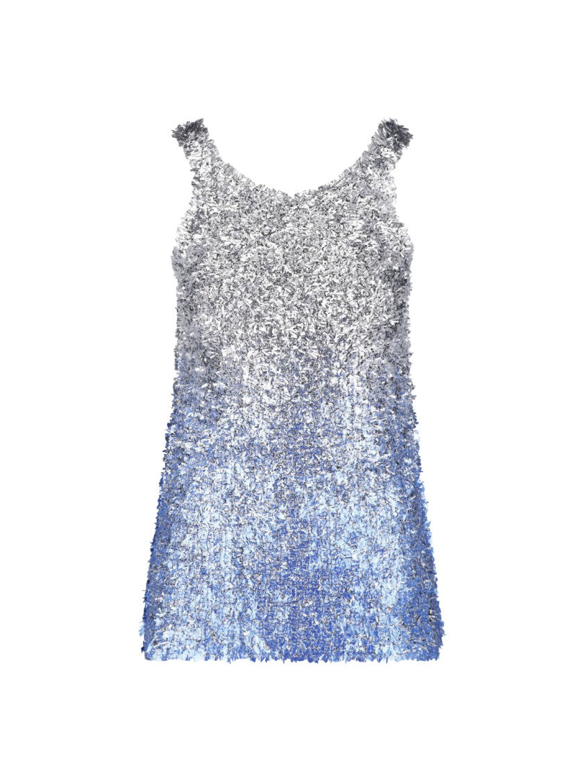 Maison Margiela Gradient Laminated Knit Top With Subtle Logo