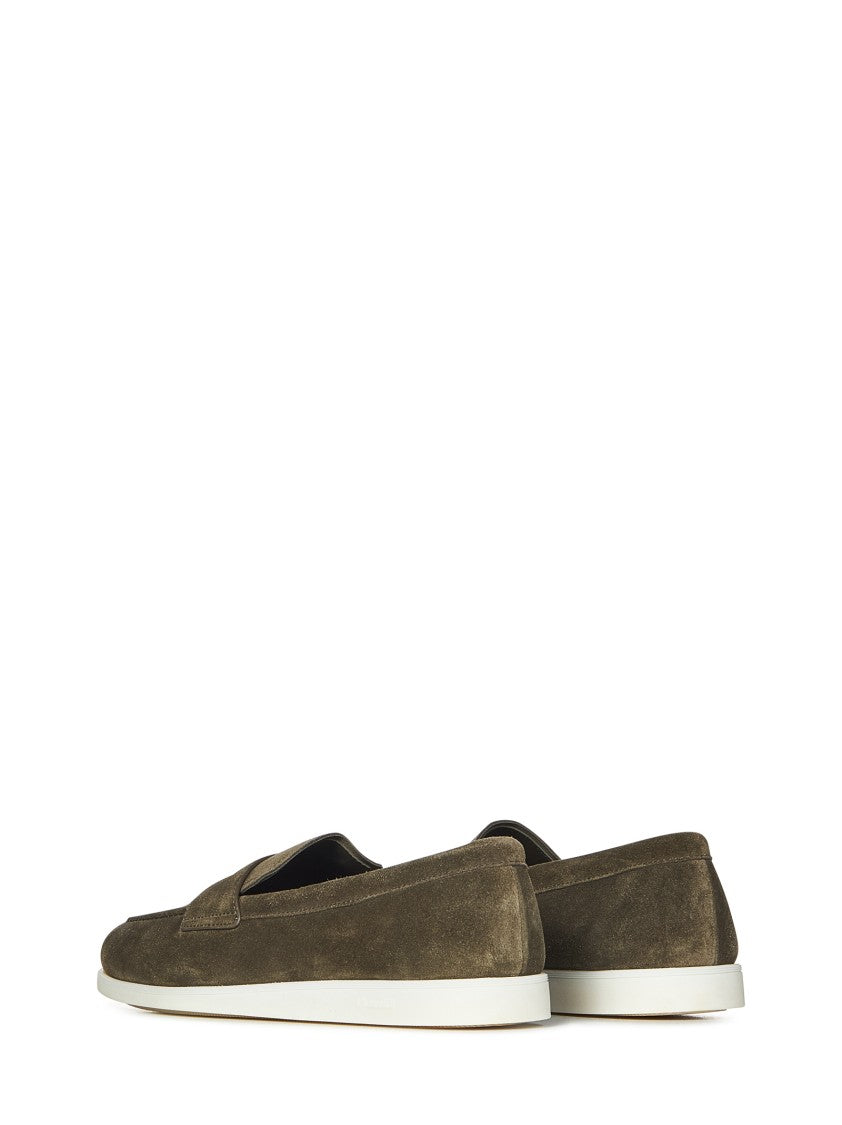 Church's Military Green Suede Portsmouth Loafers