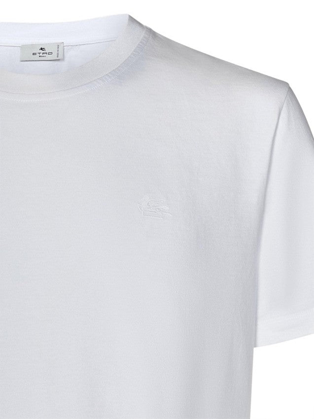 Etro White Cotton Jersey T-Shirt